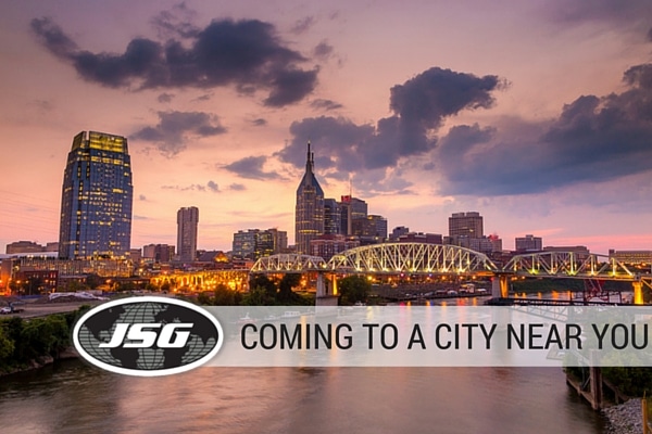 JSG Coming to a City Near You
