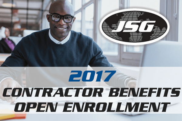 JSG CONTRACTOR BENEFITS OPEN ENROLLMENT
