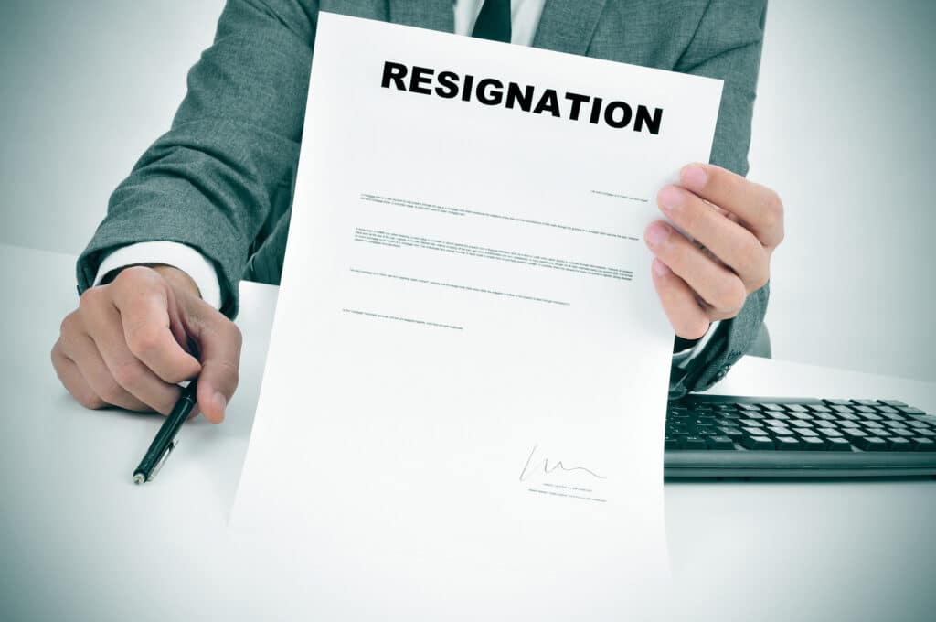 resignation letter