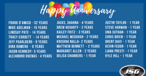 November 2019 Anniversaries